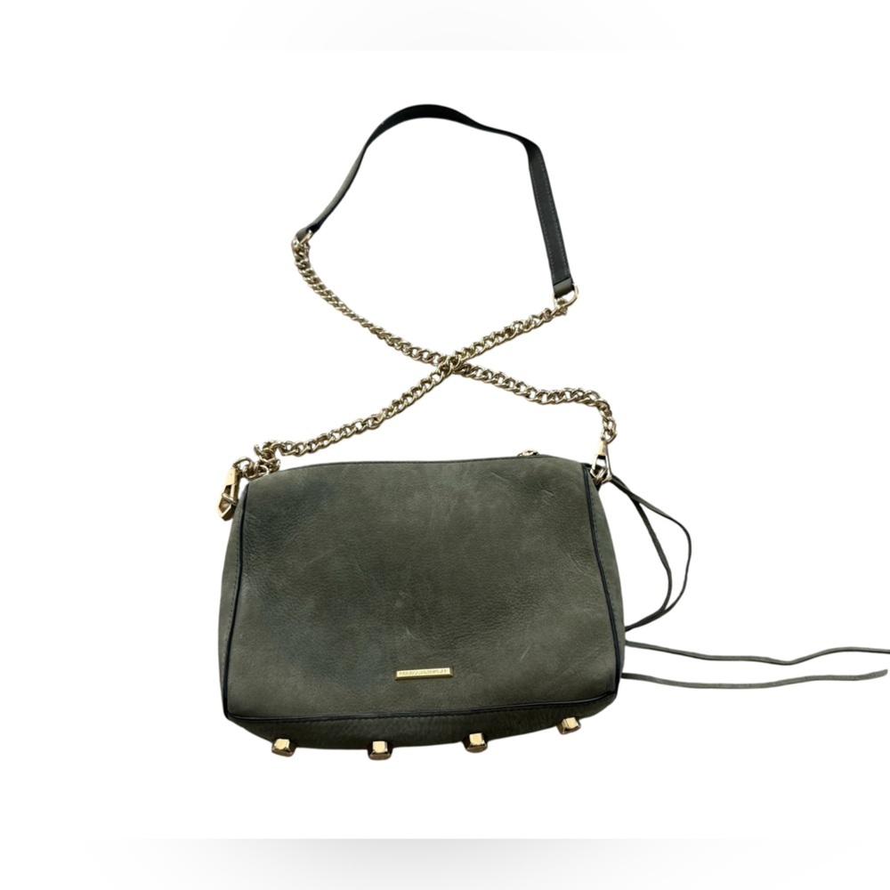 Rebecca Minkoff Avery Crossbody in Sage Green Suede - Picture 3 of 5